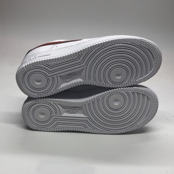 Women’s AirForce 1 ‘07 Flyease White/Orange DX5883-102 USED mark inside No Box - Picture 8 of 11